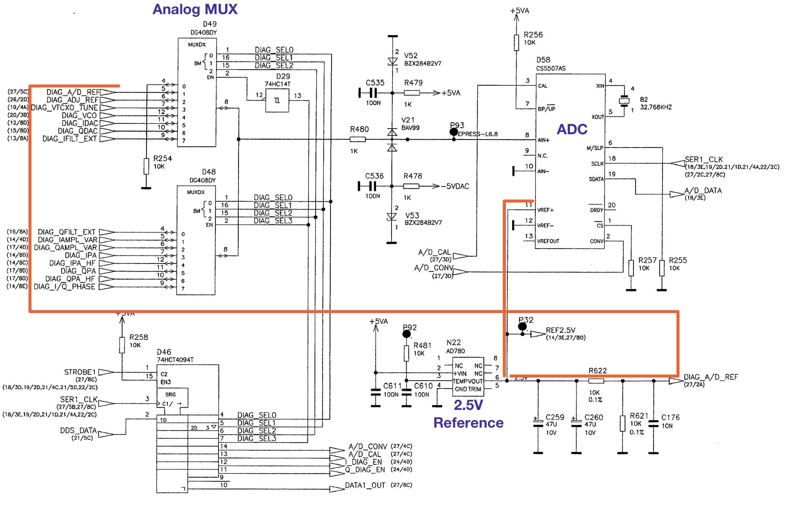 Diagnostic circuit schematic