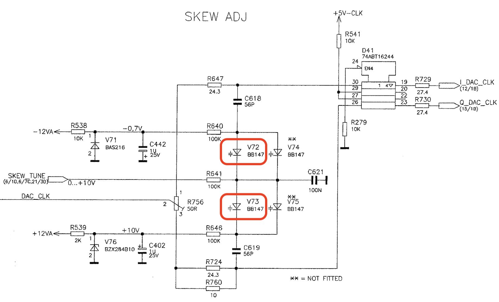 Skew adjust schematic