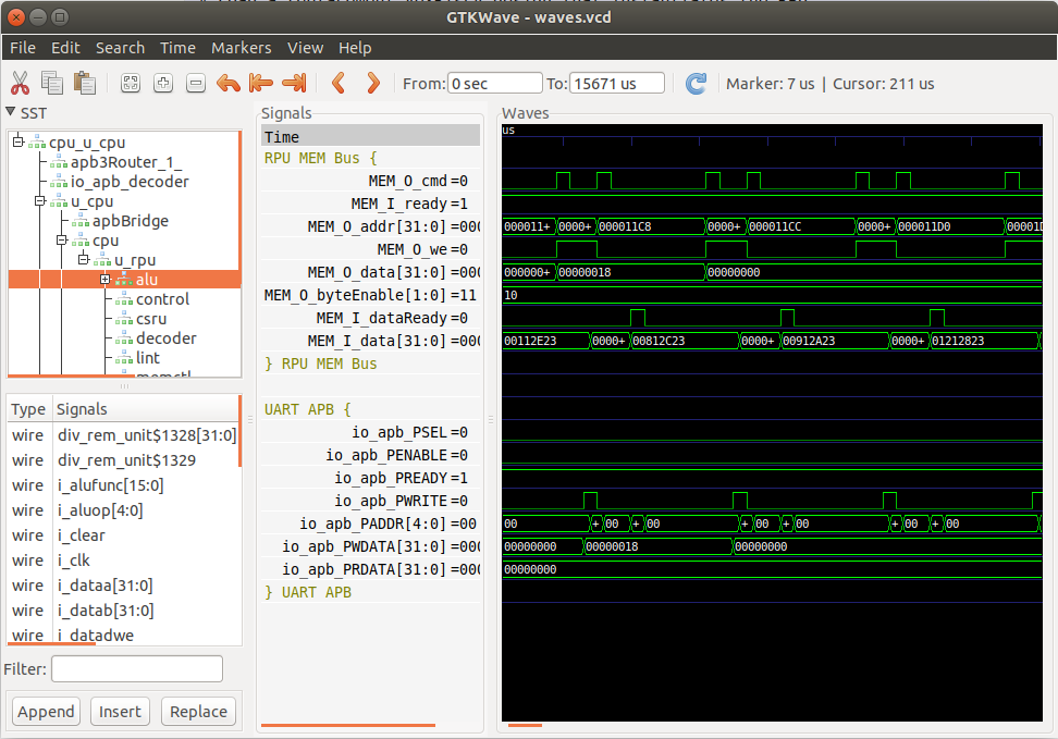 Mixed Verilog/VHDL VCD Waveforms