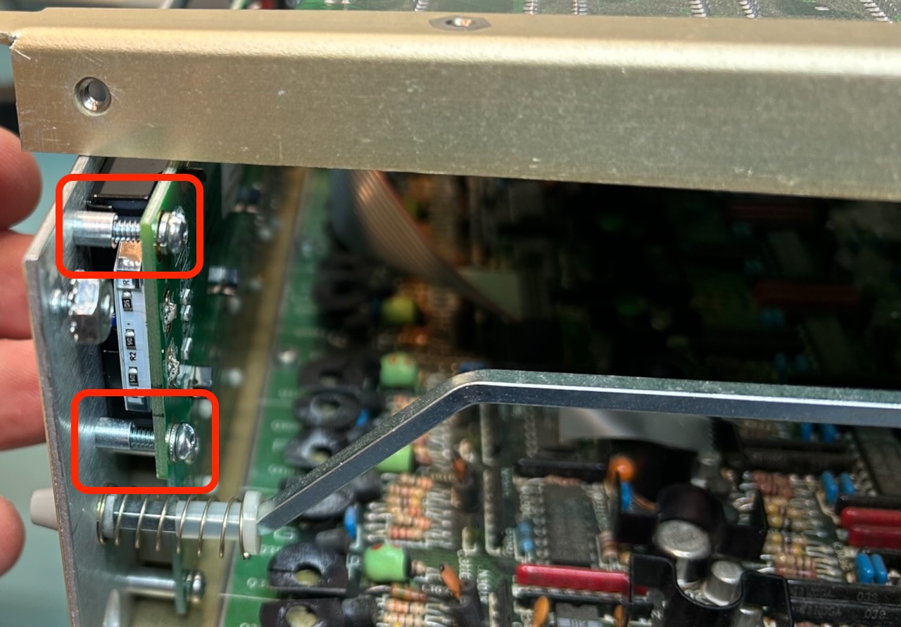 No spacers for the new screws