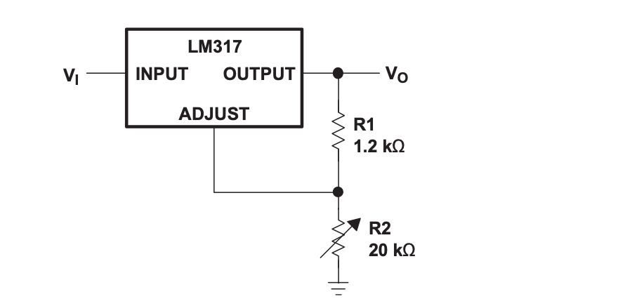 LM317 Basic Circuit