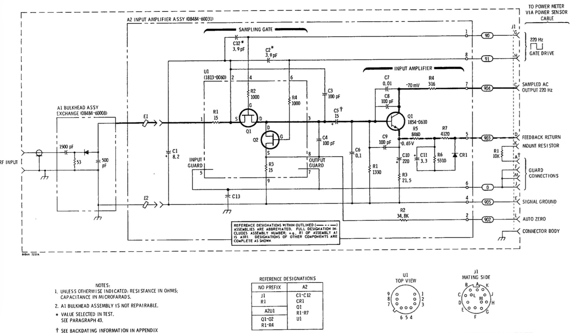 HP 8484A schematic
