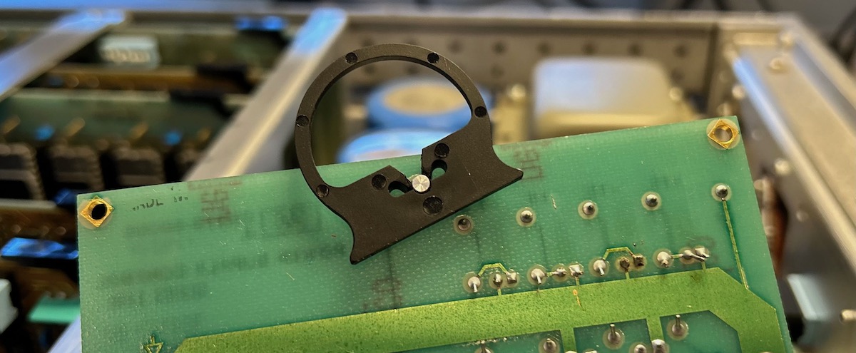 Plastic pull-ring on PCB