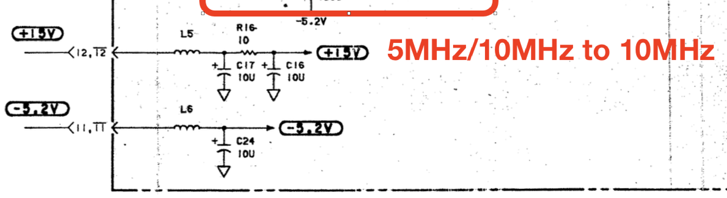 Ref frequency board input rails