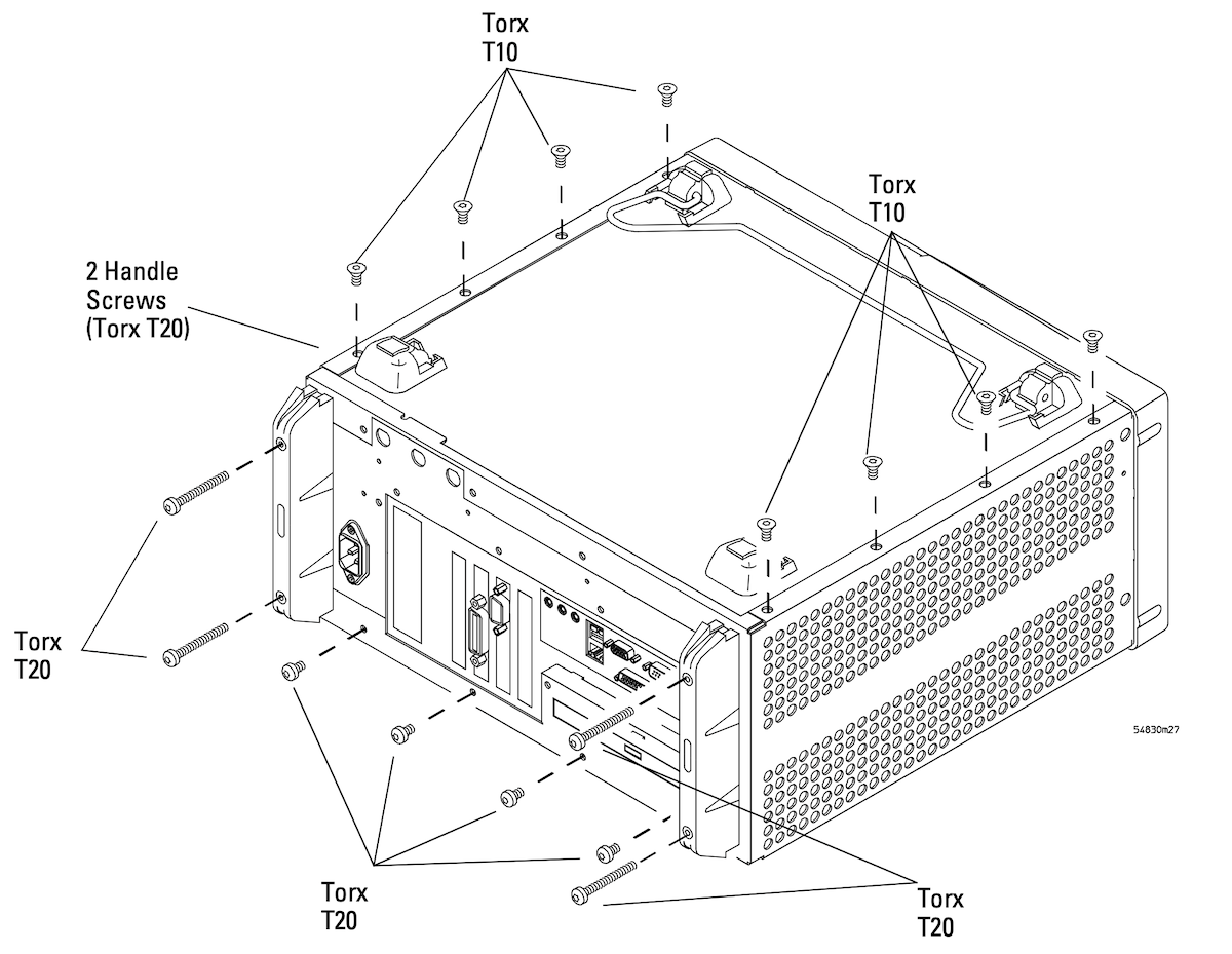 Removing the top cover