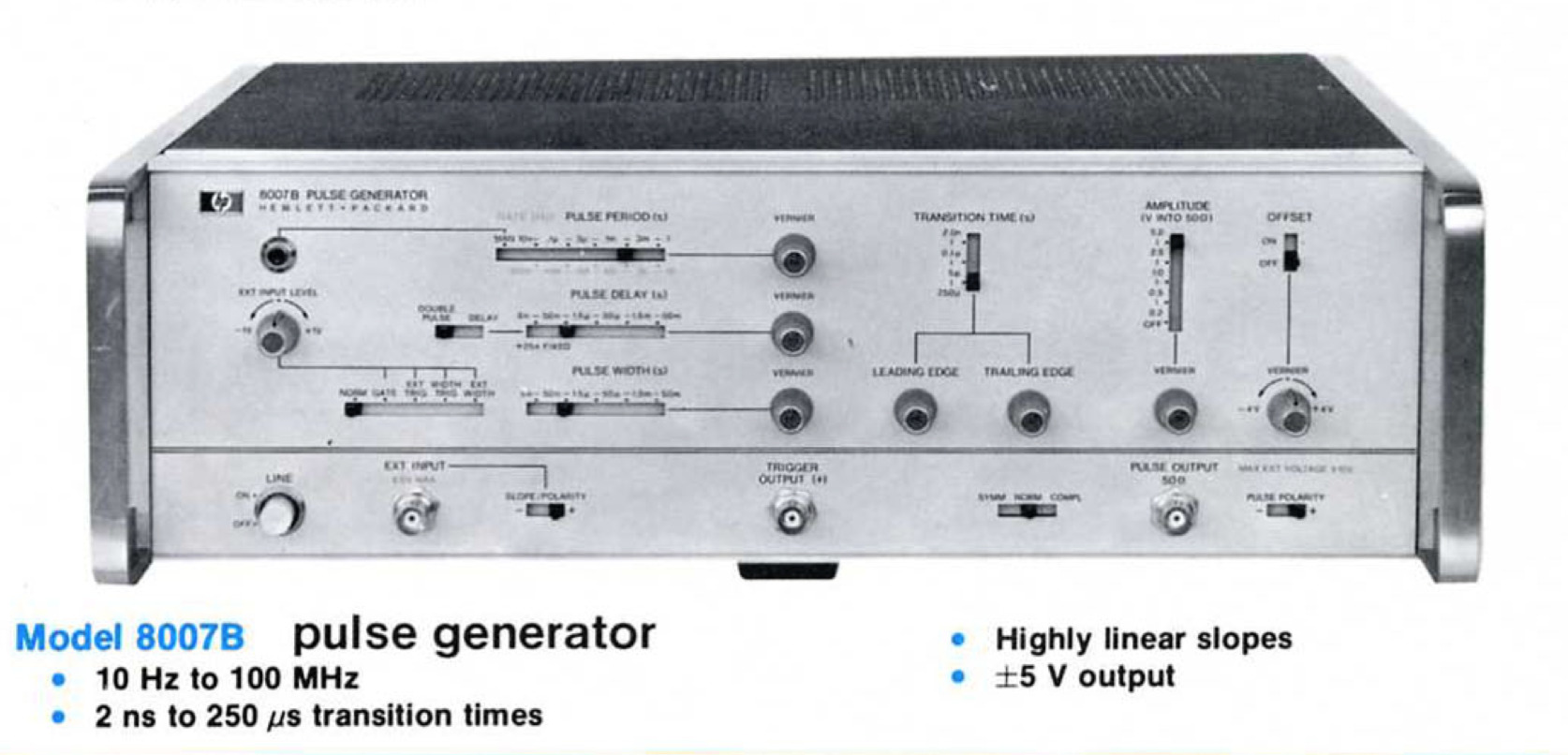 HP 8007B pulse generator in pulse generator catalog