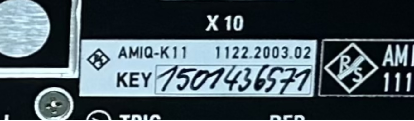 AMIQ license for feature AMIQ-K11