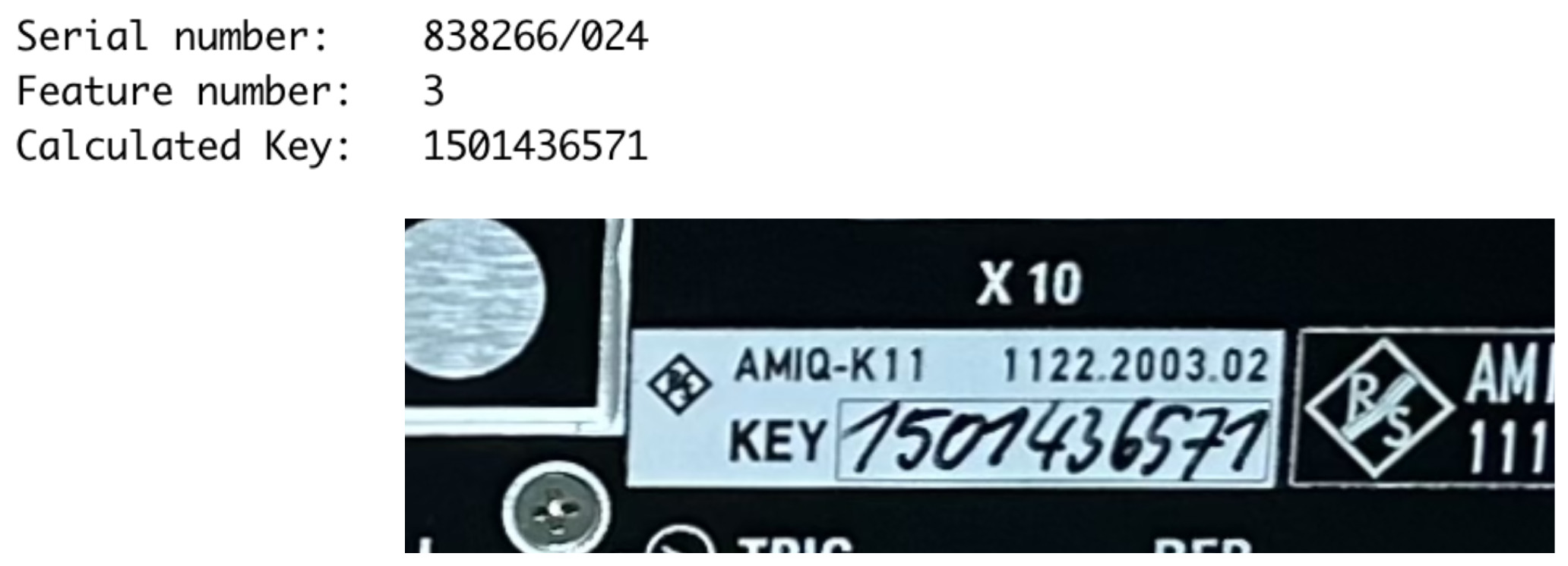 License key generated for eBay machine