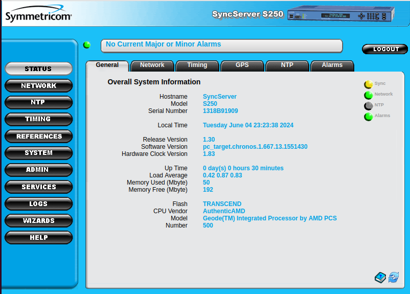 Sync status yellow