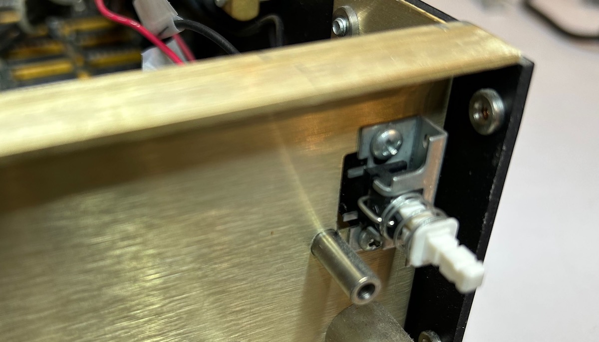 Power switch exposed