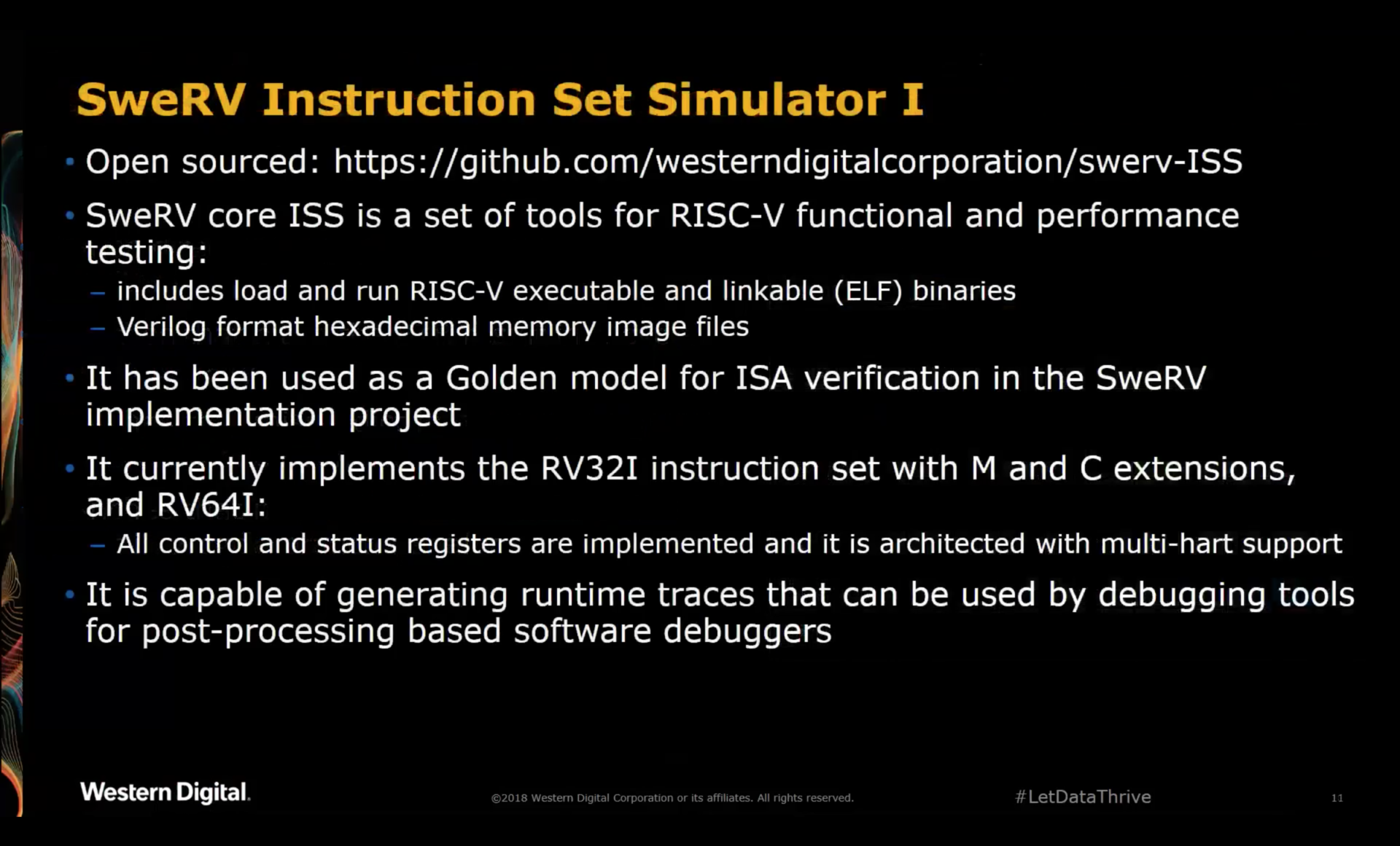 SweRV Instruction Set Simulator 1