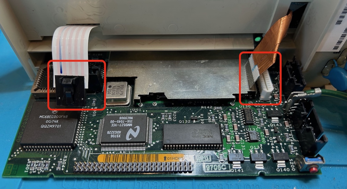 Unplug buttons PCB connector