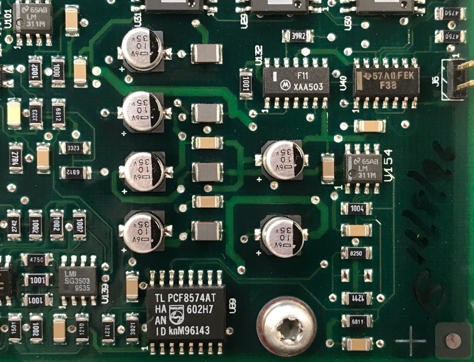 Capacitors Closeup