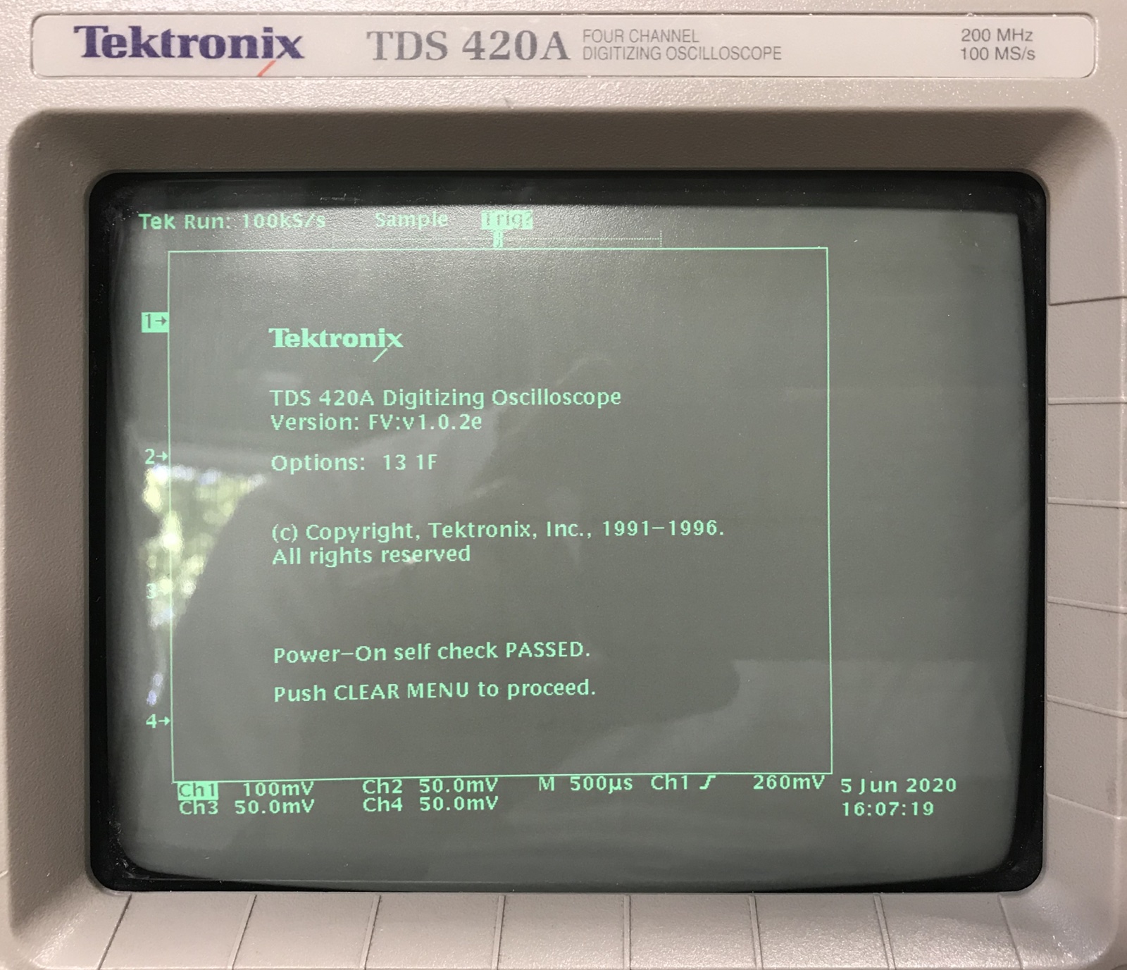 In the Lab - Tektronix TDS 420A Oscilloscope | Electronics etc…