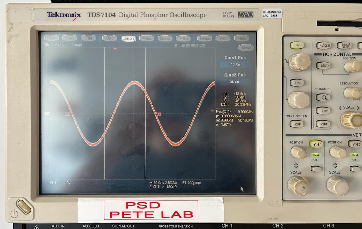 TDS7104 at first power up